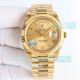 TWB Swiss replica Rolex 2836 Day-Date II Silver Roman dial Gold President Watch (7)_th.jpg
